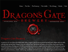 Tablet Screenshot of dragonsgatebrewery.com